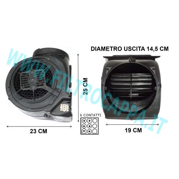 FABER COOKER HOOD MOTOR FAN 3 SPEED 6 PIN COMMON WIRE 133.0151.233 FABER COOKER HOOD MOTOR FAN 3 SPEED 6 PIN COMMON WIRE 133.0151.233